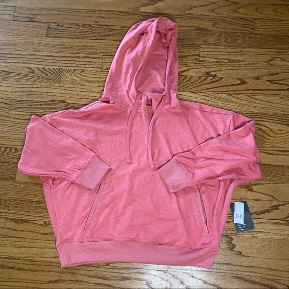 GAP | Tops | Nwt Gapfit Brushed Tech Jersey Hoodie | Poshmark